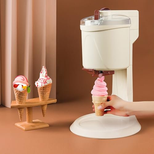 KYZTMHC Softeismaschine Haushalts-Softeismaschine Schneekegelmaschine Sorbet-Hersteller Eisbrötchenmaschine für Joghurt, Sorbet