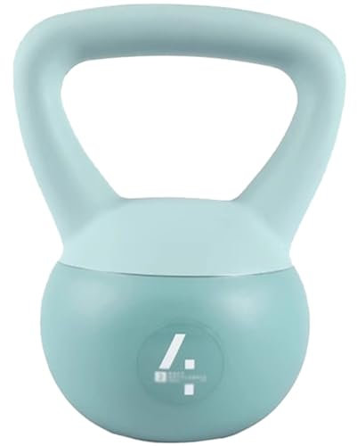 Kettlebell-Gewichte Weiche Fitness-Kugelhantel Für Frauen, Hantel Für Das Kniebeugentraining Zu Hause, Beschädigt Den Boden Nicht, Kreuzheben/Heben/Rudern(Green-4kg)