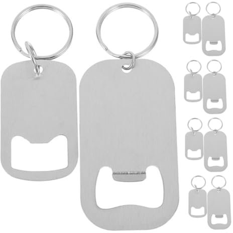 BEBEMOKO 10 Piezas Abridores De Botellas Plano Llavero Para Cerveza Accesorios Para Cerveza Agradable Para Armar Mismo La Fiesta De