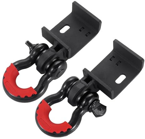 Abschleppseil D-Ring-Schäkel-kompatibler D-Ring-Schäkel-Abschlepphaken mit Schutz Abschleppseil Auto(1 Set)