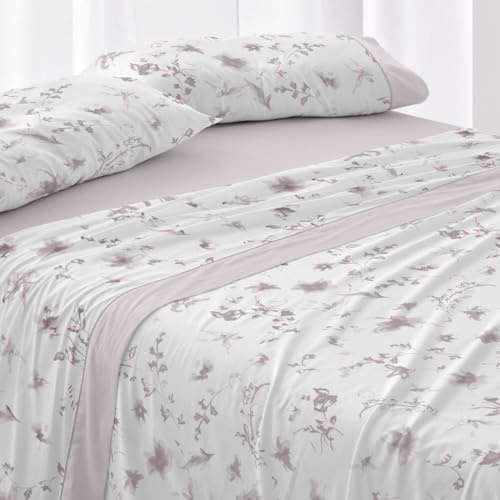 Burrito Blanco | Juego de sábanas | Cama de 150cm. (+Medidas Disponibles) | Diseño 048 | Color Nude (150x190/200cm.)