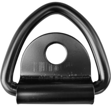 Confezione da 4 ancoraggi a D in acciaio resistente con capacità di carico di 453,6 kg per un fissaggio affidabile di rimorchi, camion e attrezzi da esterno