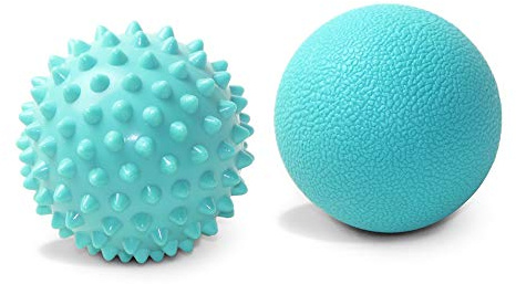 Set de masaje con lacrosse espinoso para alivio del dolor muscular por fascitis plantar