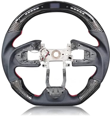 Customize Carbon Fiber Steering Wheel Compatible For Honda Civic 2016-2025 Perforated Leather Racing Wheel(Style 3)