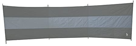 Bo-Camp Camping Windschutz XL Strand Zelt Garten Zaun Sichtschutz groß 500x140 Anthrazit/Grau