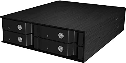 Icy Box IB-2240SSK Boîtier Backplane pour 4 Disque dur/SSD 2,5 SAS/SATA Noir