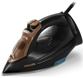 PHILIPS GC3929/64/BW Ferro da Stiro a Vapore GC3929/64, Potenza 2400 W, Ceramica, Nero/Marrone