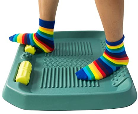 Ergonomisch Anti-Ermüdungsmatte mit Fußmassage-Rollerball Rutschfest den Ganzen Tag Stehpult-Matte Komfort Weich Schaumstoff-Pad-Matten für Büro, Haus, Wäscherei ( Color : Green , Size : 69.3*60*7cm )