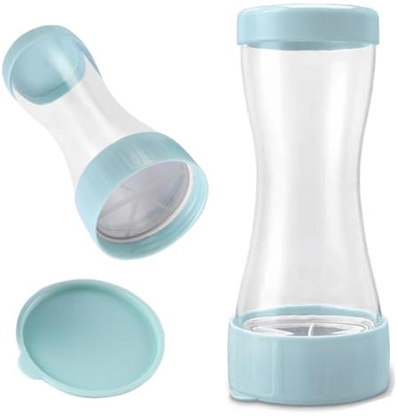 TAIZER Tamiz de Harina,Tamiz de Harina Manual,Tamizador de Harina de Acero Inoxidable Colador de Harina Fina Tamiz Tamizador de Harina Manual Tamiz de Cocina Harina Hornear de Malla Fina (Azul)