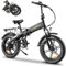 KAISDA E Bike Klappbar 20 Zoll Elektrofahrrad mit 48V 13Ah Abnehmbar Lithium-Batterie Bis zu 70KM,E-Faltrad mit 4.0 Fettreifen,Tempomat,7 Gängen Elektrofahrrad für Herren Damen