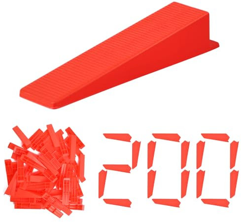 Flintronic Système de Nivellement Carrelage, 200 Pièces Cale réutilisables Autonivelant, Cales de serrage pour Carrelage, Outil Niveleur du Carreleur Systeme de Nivellement à Pince