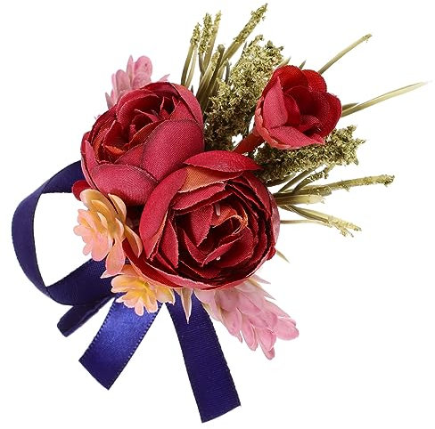 HAPINARY 2er Satz Künstliche Blumen-ansteckblume Bräutigam Requisite Hochzeitsdeko Ansteckblume Für Männerkleidung Dekoration Für Party Zeremonie Geschenkidee