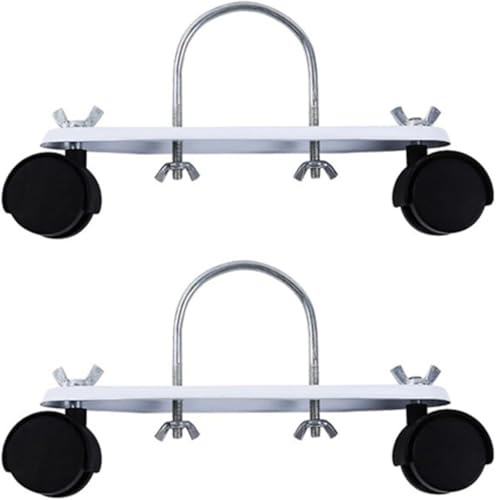 Ahhzyys 2 Soportes de radiador eléctrico, Rueda de Soporte de polea móvil para radiador eléctrico, Rueda de rotación General de Larga duración y práctica