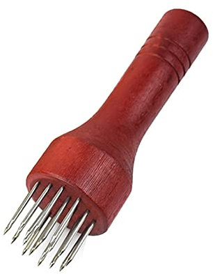 GZKDKZB rc Marteau attendrisseur de Viande Aiguilles à Viande en Acier Inoxydable Pounders à Manche en Bois Aiguille attendrisseur de Viande Professionnelle Bœuf Tender Steak Outils de cui