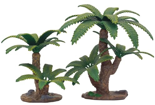 Gemini&Genius Plant Action Figure Toys for Kids Prehistoric Jungle Trees Figure Cycas Toys, Sago Palm Toy-2Pcs DIY Sago Palm Plant Kit, Educational or Decorative Cycas Model