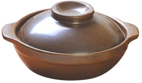 SMASOLO Olla De Cerámica Para Sopa y Estofado, Grande, Resistente Al Calor, Asas Laterales, Utensilios De Cocina Hogar, Para Uso Fuego Directo y Cocción Tradicional