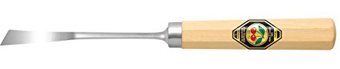 KIRSCHEN Werkzeuge 3180006 | Blumeneisen mit Heft, Stich 4, gekröpft, rechtsschräg, 6mm