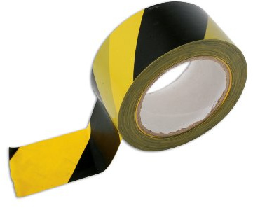 Laser 4725 Hazard Warning Tape 33m X 50mm