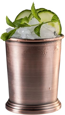 APS 93327 Julep Mug Becher, Cocktailbecher, 350 ml, Edelstahl, Kupfer-Antik-Look