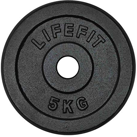Sport Team Unisex Adult Lifefit metallskiva – flerfärgad, 5 kg