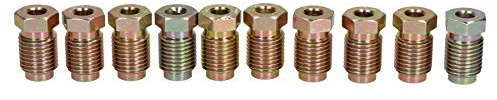 14mm x 1.5mm Macho de acero Racores de unión a 6mm tubo de freno 10PC