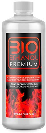 1 Litro Bioetanol Premium para chimeneas | sin Humo | Origen Vegetal