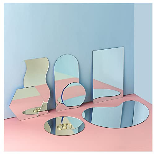 GISELA D akryl spegel produkt fotografi rekvisita spegel set foto bakgrund fotografering rekvisita reflekterande visningsark (7 st)