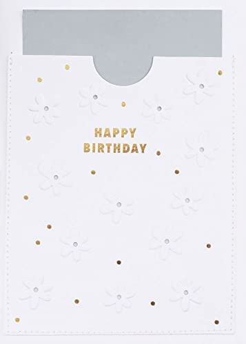Räder Karte Blütenprägung Happy Birthday