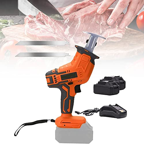 Butchers Eléctricos Vieron 20 V, Sierras Crocap De Elevación Eléctrica con 4 Sierras, Carniceros De Mano, Sierra para Cortar Carne, Huesos, Tocino, Huesos, Metal, Madera, Madera