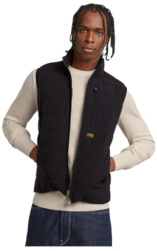 G-STAR Homme Veste Sans Manches Foundation Liner, Noir (dk black D24277-D518-6484), L
