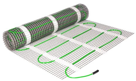 Elektrische Fußbodenheizung HoWaTech Basic für Renovierung TWIN Heizmatte 100 W/m², Heizfläche:4.50m²
