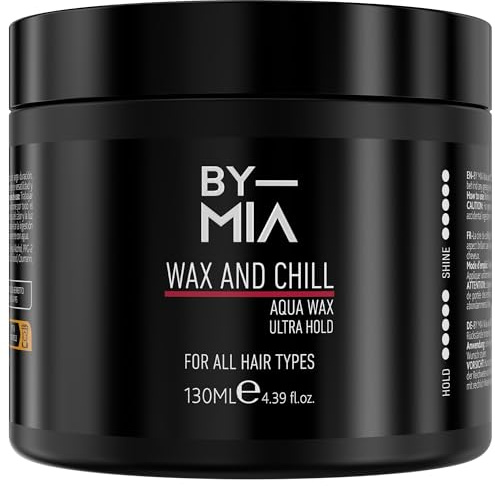 BY MIA Wax and Chill Aqua Hair Wax for Men & Women130 ml | Ultra Hold | Shine Look | Edge Control