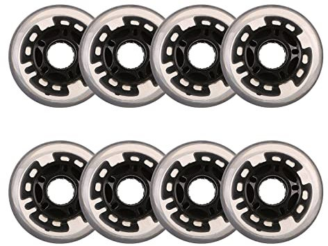 Skateboard-Räder, 8er-Pack, leuchtende Inline-Rollschuh-Räder für den Innenbereich, 80 mm LED-Leuchten, PU-Inline-Skate-Ersatzräder, leuchtende helle Räder zum Gleiten
