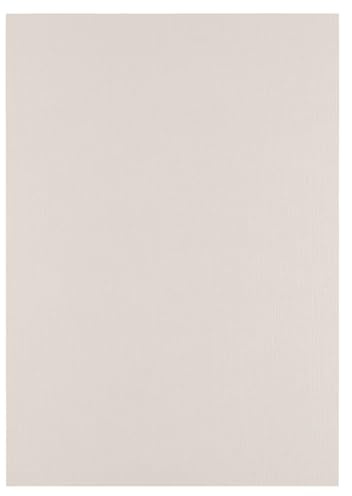 Florence Tonkarton A4-100 St. mit Leinen Struktur Grau 250 g - Scrapbooking Bedarf und Bastelpapier für Kartenbasteln, Scrapbooking und Journaling - Reißfest Buntpapier