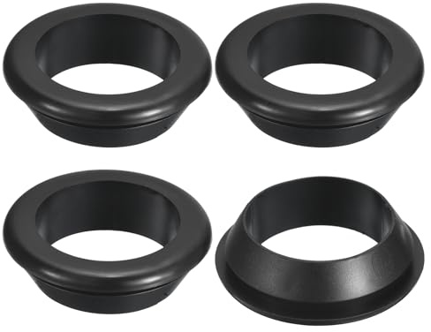 QUARKZMAN 4pz Passacavo 50mm ID 60mm Guarnizione per Cavi Passacavo in Gomma Gommini Passacavo Elettrico per Firewall Guarnizione per Cablaggio Elettrico, Nero