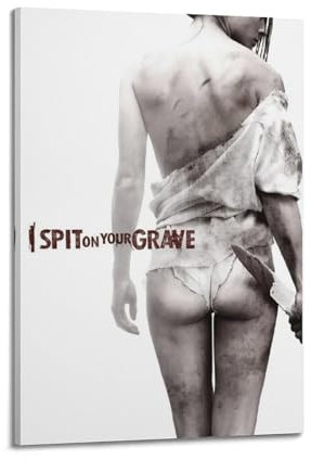 MHEGSNGA I Spit On Your Grave Poster Vintage Art Cover Room Decor Aesthetic Bedroom Decor Canvas Posters For Bedroom 08x12inch(20x30cm) Frame-style