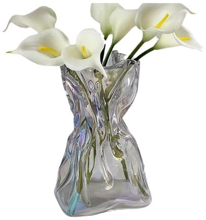 Counius Vasen,Glasvase Blumenvase Kleine Vasen Aus Glas Blumenvasen Tischvasen Glasvasen Kleine Vasen Für Tischdeko,Veranstaltungen, Dekorationen, Blumen, Büro Oder Heimdekoration Kleine Vasen