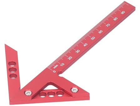 Calibro di Marcatura Centrale, Cercatore Quadrato di Centraggio, 45°/90 Calibro Quadrato Di Centraggio Angolo Retto Gauge, Calibro Quadrato di Centraggio Pollici di Precisione industriale