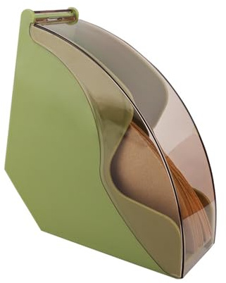 Klein Kaffeefilterhalter Aufbewahrung Für Aufbewahrung Filtertütenhalter Staubdichter Papierhalter Filterpapierhalter für Home für Kaffeefilter Acryl Filterpapier Box (Grün,Kunststoff)