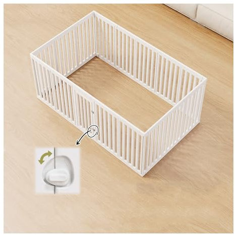 ZHENGQIAN Plastik Welpenlaufstall, DIY Haustier Laufstall, Absperrgitter for Häuser,flexibel erweiterbar,für Hunde, Kaninchen, Kleintiere,Leistungsstarker Saugnapf(B-170x69cm)