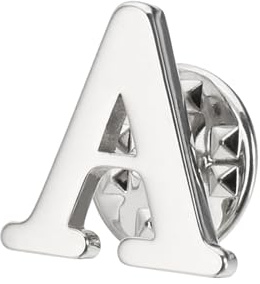 PATIKIL Épinglettes en forme de lettre de l'alphabet pour homme et femme, robe, costume, col