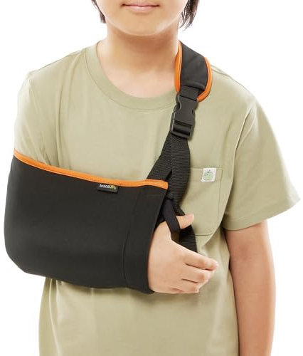 BraceUP Arm Sling for Kids - Comfortable Adjustable Support for Children, Arm Support, Easy On/Off Design (110-150 cm)