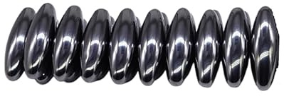 Pietre magnetiche in ematite naturale a forma di oliva, 40 mm, per fai da te, 6 pezzi