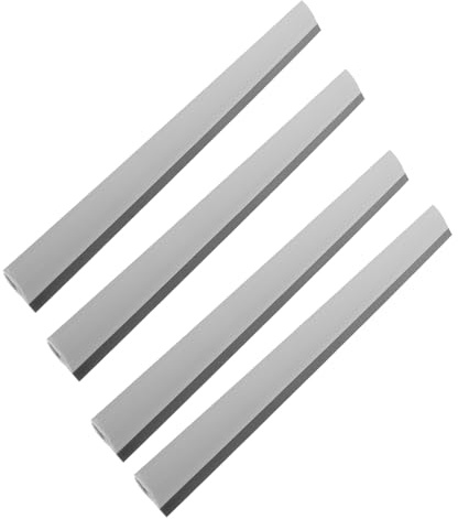 MUCKLILY 4pcs Dustpan Strips for Efficient Garbage Shovel Repair Replacement for Compatibility Plastic Inlet Pressing Strips for Easy Installation