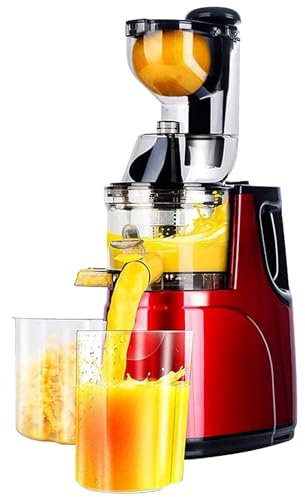Extracteurs de jus, Presse-Agrumes Automatique à Froid, extracteur de jus de Fruits Crus, séparateur de jus Commercial, extracteur de jus Puissant for Fruits et légumes Entiers