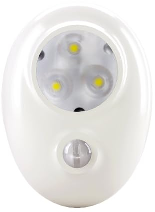 Lámpara de noche con detección de movimiento corporal, luz nocturna activada por movimiento para mesita de noche | lámpara LED ajustable para armario de baño pasillo