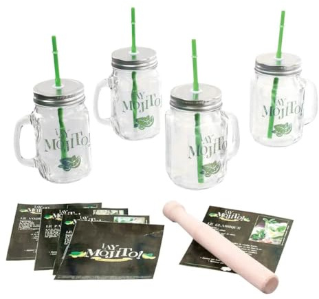Paris Prix Secret de Gourmet - Coffret à Cocktails Mojito 35cm Transparent