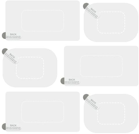 Pegatinas Dash-Cam del parabrisas - 6 piezas, pegatinas electrostáticas | Película electrostática del parabrisas transparente, protección para el montaje de la pantalla de proyección del teléfono dash