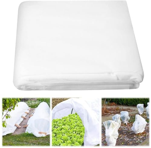 shallyong Protezione delle Piante, Vello Protettivo Antigelo, 2m*10m, Teli Protettivi per Piante, Inverno Vello di Protezione, Tessuto Non Tessuto Pesante, 40g/m²