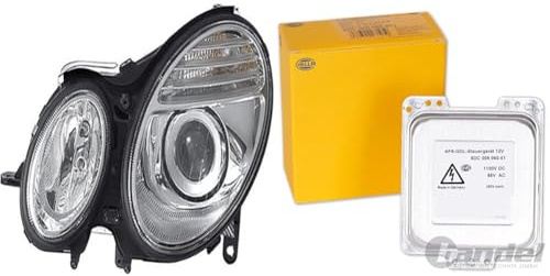 Hella 1LL 009 260-571 Bi-Xenon/Halogen-Hauptscheinwerfer - links - für u.a. Mercedes-Benz E-Class (W21 + 5DC 009 060-011 Vorschaltgerät - 12V - für u.a. Mercedes-Benz E-Class (W211)